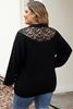Immagine di CURVY GIRL RIBBED KNIT LACE NECk SWEATER